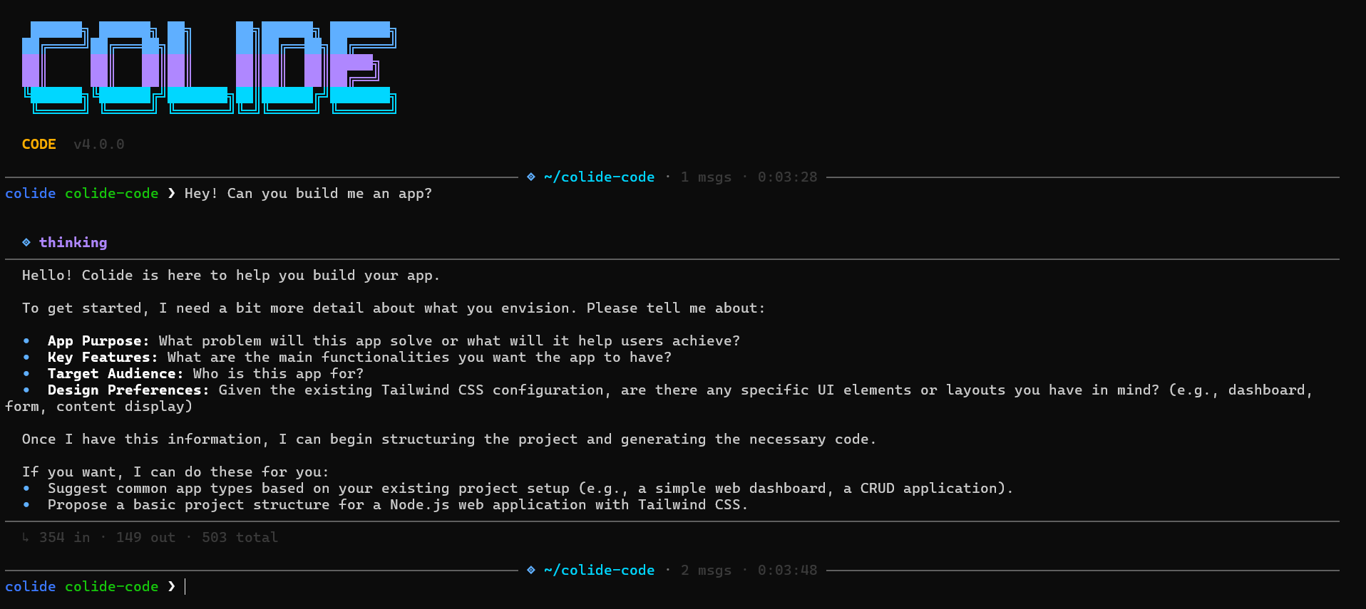Colide Icon Colide Code — The Agentic Terminal IDE